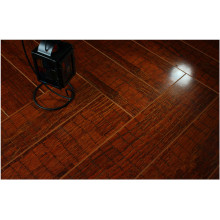 Piso laminado absorbente acústico comercial de la nuez del espejo de 12.3mm